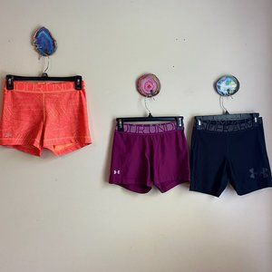 Bundle of 3 Under Armour Spandex Bike Shorts